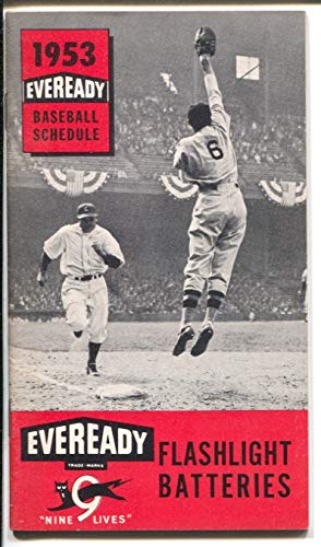 Eveready Baseball Schedule 1953 MLB Team Schedule