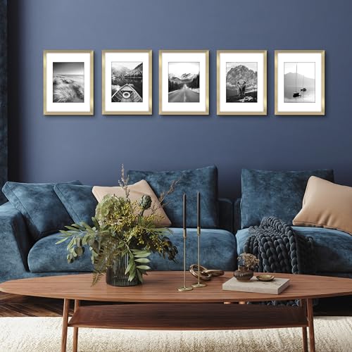 Americanflat Bilderrahmen mit poliertem Plexiglas, 30,5 x 40,6 cm, 5 Stück, Verwendung als 21,6 x 28,9 cm Rahmen mit Passepartout oder 30… – Ansicht 5