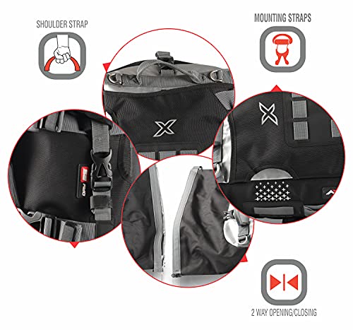 Image of Axor Tail Bag 25 Lts-1680D Oxford Coated PVC Coated Backpack (Poly Vinyl Chloride), Black