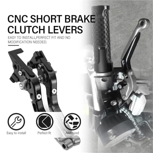 Leviers de frein CNC Moto Valico 125R : Finition aluminium taillé masse premium