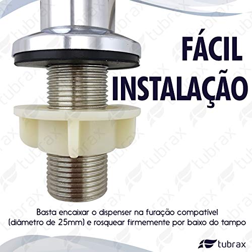 Dosador Dispenser Sabão Líquido Detergente 500ml Inox Tubrax