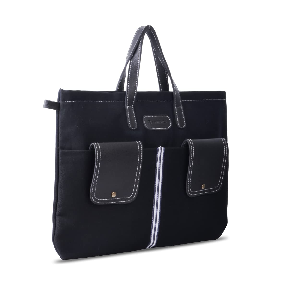 Portronics Encase 103 Laptop Bag for 15.6 Inch (39.6 cm) Laptops, Water Resistant Design, Professional Office Bag with Vegan PU Leather Handle, Briefcase Messenger Travel Bags for Men & Women (Black) (B09TQVPBHC) Amazon Price History, Amazon Price Tracker