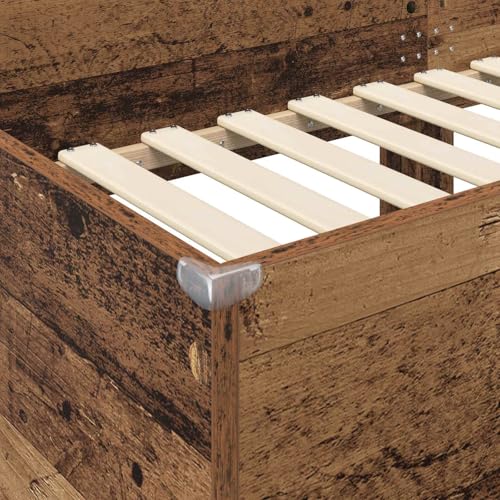 vidaXL Cama Litera para Niños con colchón Madera Vieja 90 x 200 cm, Cama literas Moderna para niños, Ahorra Espacio, diseño Elegante, Mueble Funcional, ¡Dormitorio de Dos Niveles - imagen 4