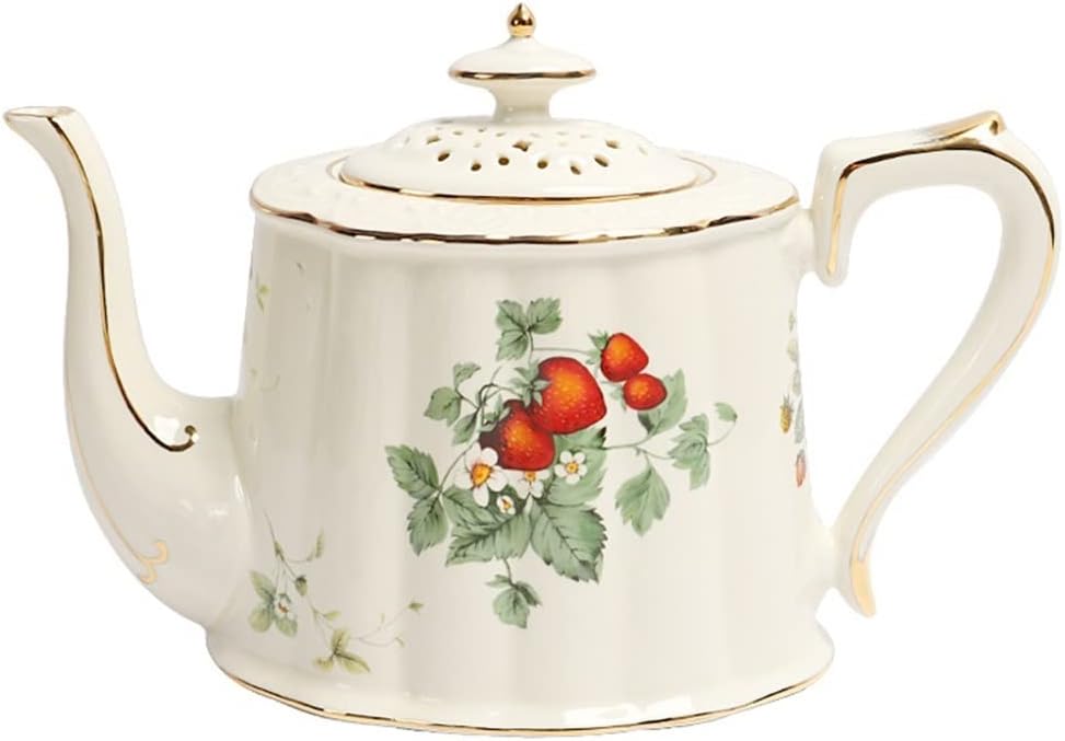 Coffee Cup And Plate Set Ceramic Teapot Pastoral Tea Breakfast(E)