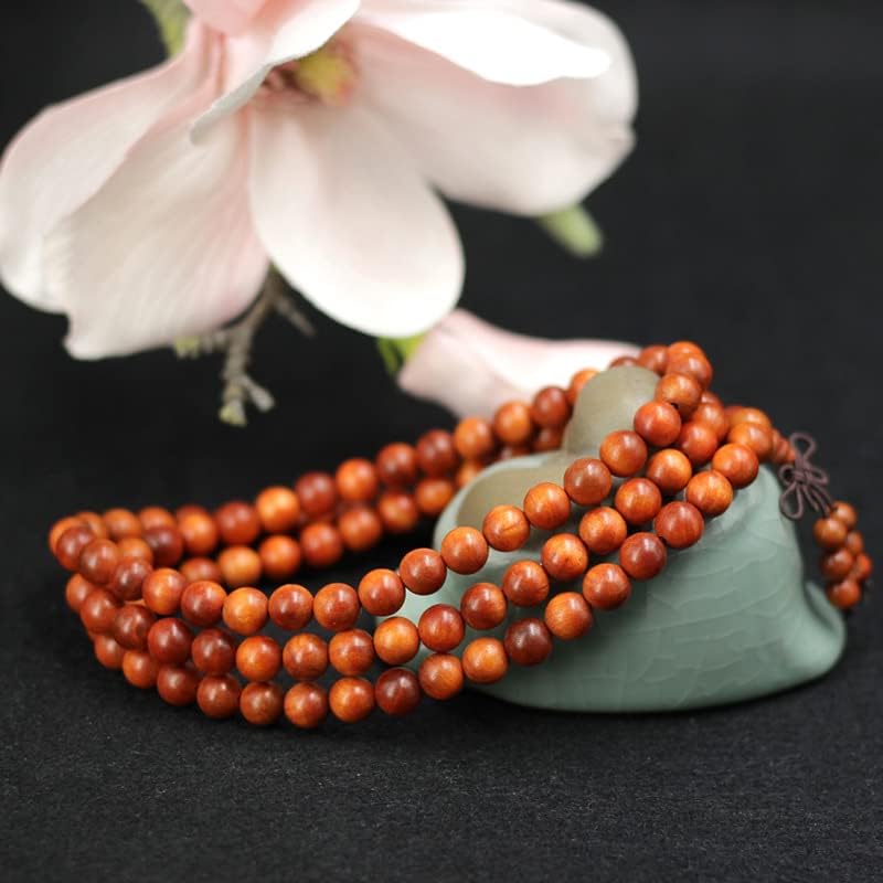 印尼血龙木108颗全透手绕多圈木质男女情侣佛珠手链(血龙木12mm*17颗)