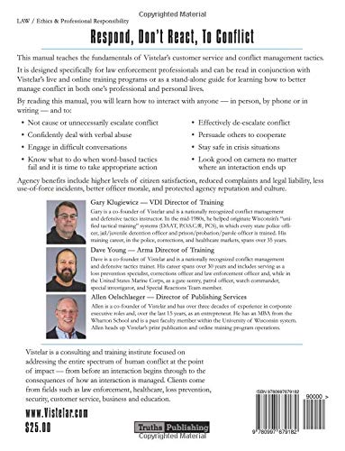 Conflict Management For Law Enforcement: Non-escalation, De-escalation, and Crisis Intervention For Police Officers