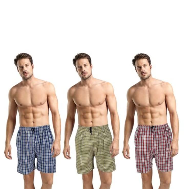 Men Multicolor Cotton Blend Boxer Shorts Pack of 5 (L, Multicolored 2)-image-23