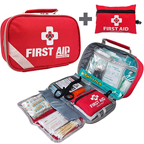 General Medi 2-in-1 First Aid Kit (215 Piece) + Bonus 43 Piece Mini