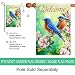 Morigins Welcome Spring Birds Flowers Butterfly Double Sided Eastern Bluebirds Floral House Flag 28x40 inch