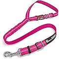 Headrest Dog Car Seat Belt Adjustable with Elastic Bungee Buffer Durable Headrest Pet Seat Belt Dog Car Safety Harness Restraint (Pink)
