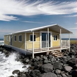 20ft 40ft Easy Assembly Luxury Villa Expandable Container Home with Roof and Patio 2 Bedroom Lightweight Standard Mobile Prefab House Fast Construction Tiny Home Boxable Expandable Prefabricated House