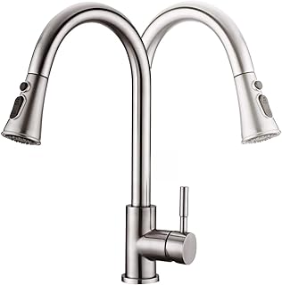 Comprar TEKXDD Grifo Cocina Extraible, Grifo Cocina Fregadero con 3 Modos Giratorio a 360° Torneira Cozinha Monomando, Grifos Cocina Acero Inoxidable | Ahorro de Agua | Instalación Fácil y Rápida