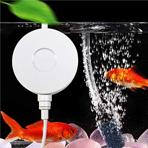 Mini Aquarium Air Pump for 1-15 Gallon Fish Tank 1 Watt Quite Oxygen Mini  Aerator for Fish Tank Bubbler with Air Stones Silicone Tube Check Valves