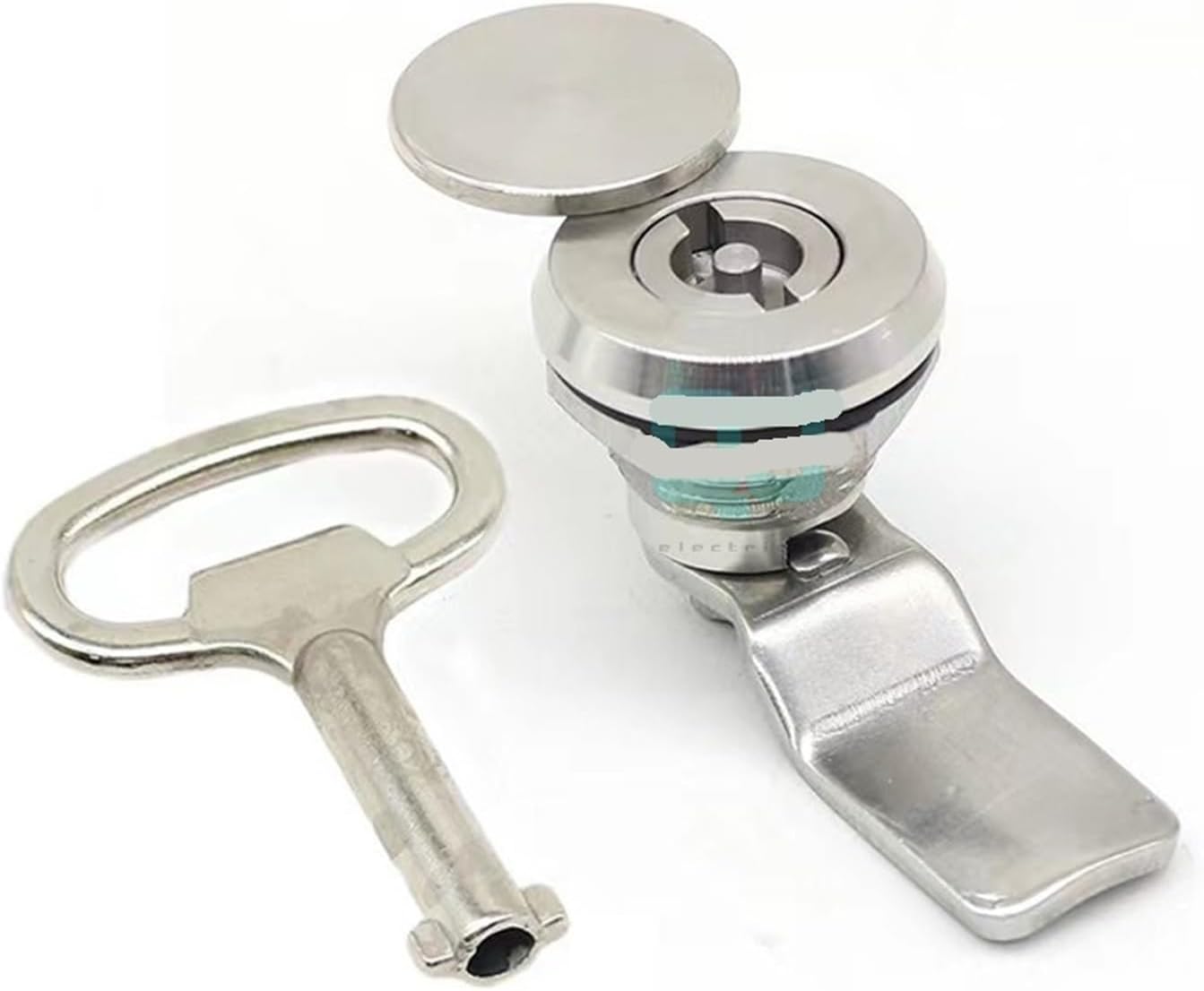 304 Stainless Steel MS705 Triangular Lock with Cover Wing Shaped Industrial Distribution Box, Tongue Lock 1Pcs(Triangle Lock)