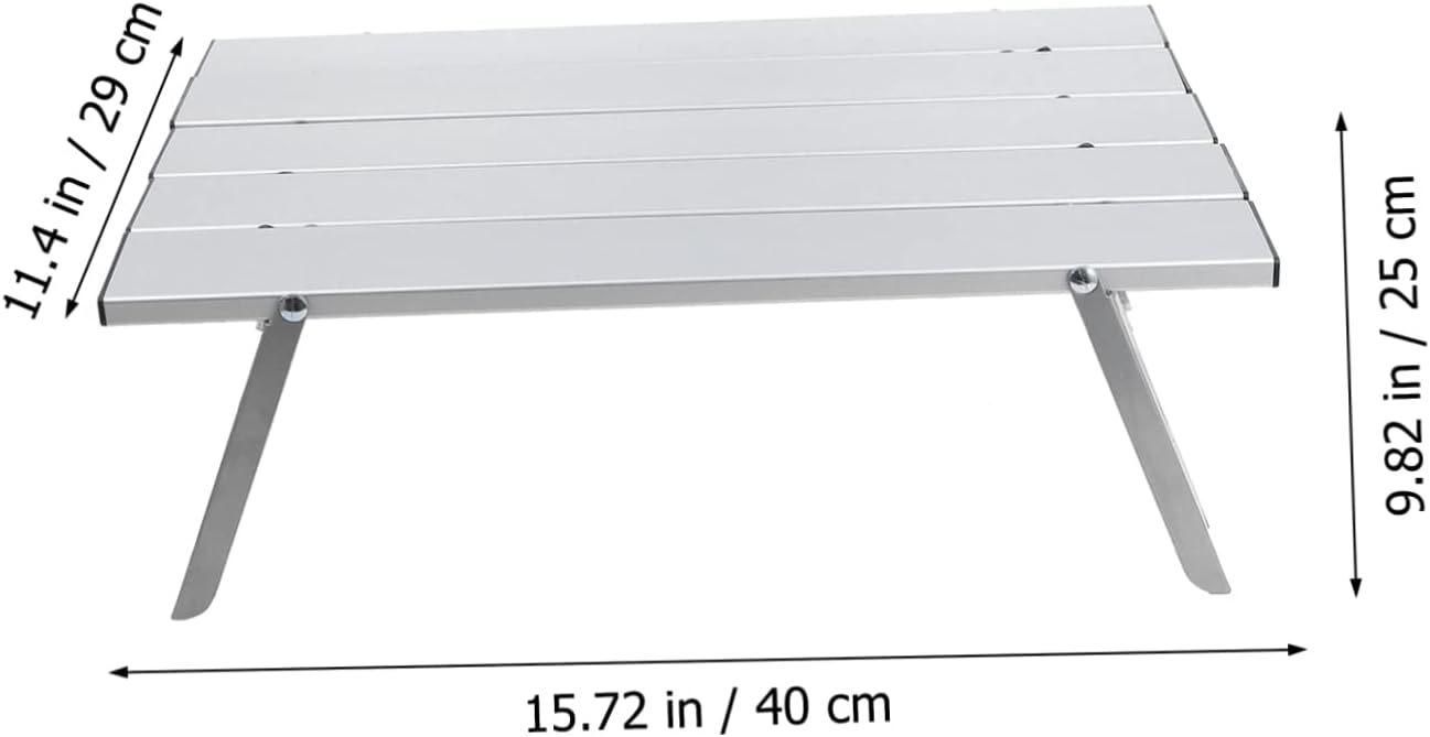 Cabilock Aluminum Alloy Camping Table Portable Folding Desk Picnic BBQ Table Outdoor Use