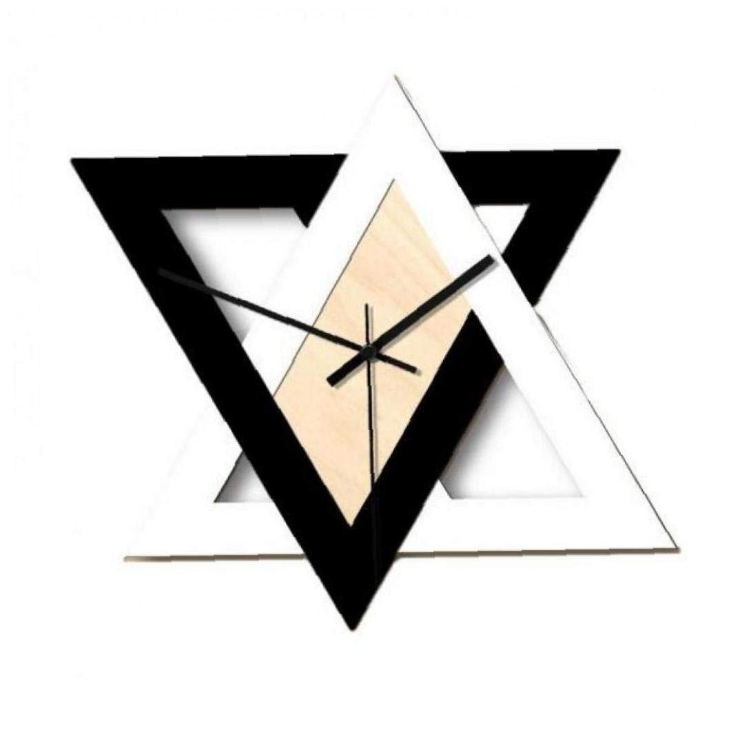 Horloge murale decorative pour salon et cuisine moderne au design triangle