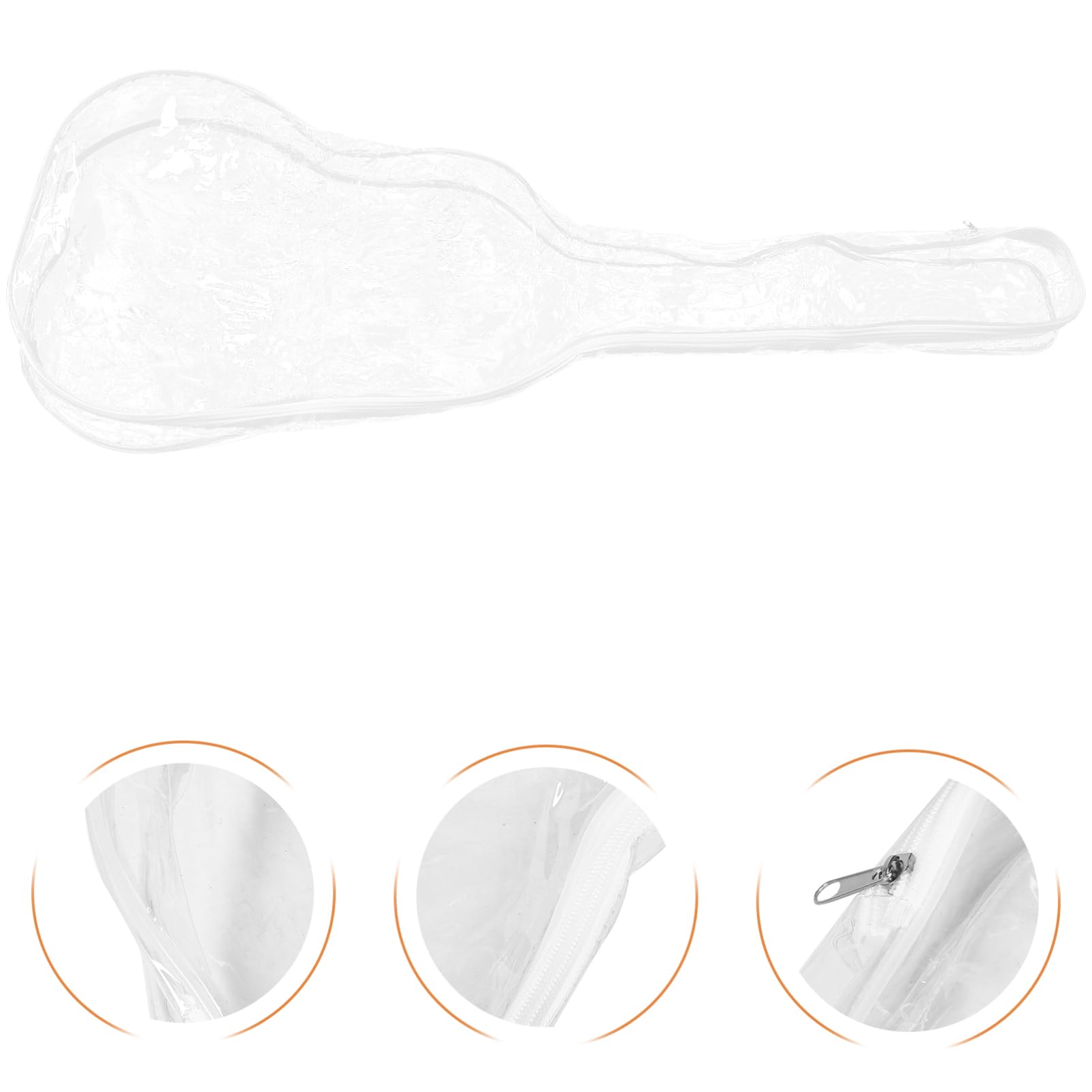 Funda Protectora para Guitarra Eléctrica Transparente, Pvc, 1 Pieza | Diseño Totalmente Sellado E, Protección Prolongada, Ligera y Portátil para Instrumento de Cuerda