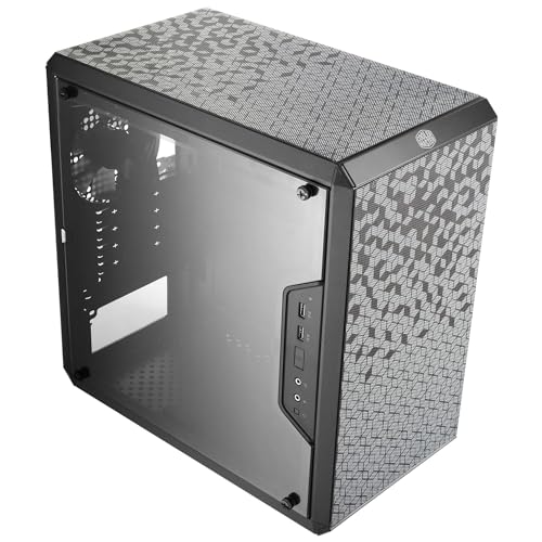 Image of ASRock B450M /AC R2.0 AM4 AMD Promontory B450 SATA 6Gb /s Micro ATX AMD Motherboard & Cooler Master MasterBox Q300L Micro-ATX Tower with Magnetic Design Dust Filter, Transparent Acrylic Side Panel