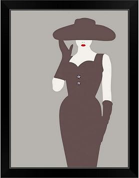Lady No. 15 Black Framed Art Print, Artwork