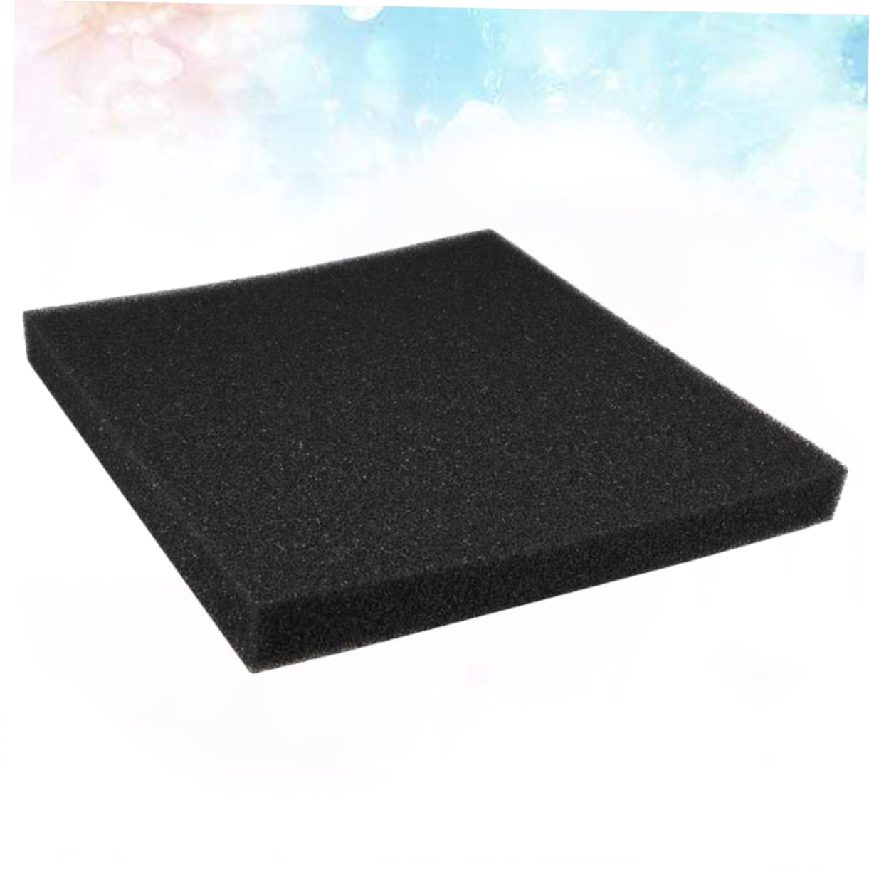 POPETPOP 2 Láminas de Filtro de Algodón Negro para Acuario, Accesorio para Tanque de Peces, Adecuado para Uso en Hogar y Tienda