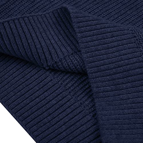 Image of Kid Nation Boys Sweater Cotton Quarter Zip Sweater Kids Cable Knit Pullover | Casual 1 /4 Zip Sweater for Child 3-14 Years (Previously Amazon Essentials)