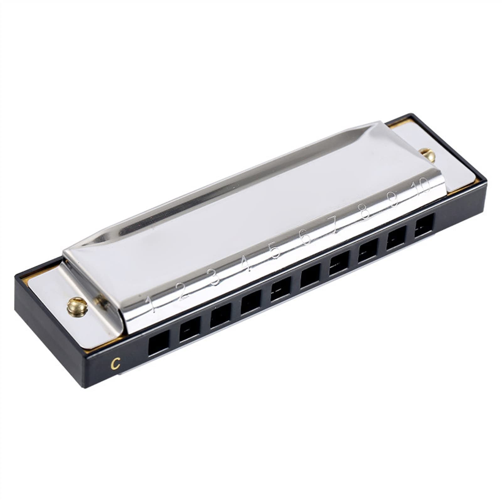 Armonica Diatonica A 10 Fori A 20 Toni in Acciaio Inossidabile Copre Maggiore C Armonica per Principianti