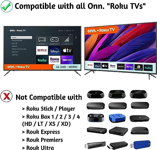OEM Roku TV Remote Control Replacement for ONN Models 100012584-100018971