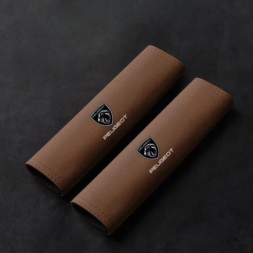 2 Pcs Car Seat Belt Padding for Peugeot 408 508 2008/4008 5008 308 3008, Shoulder Belt Pads Protection Covers Soft Comfortable Parts Interior Fittings,C normal C