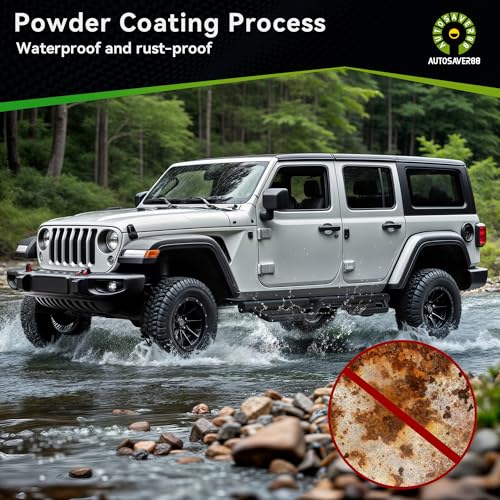 Estribos Running Boards para Jeep Wrangler JL 2018-2026 miniatura 7