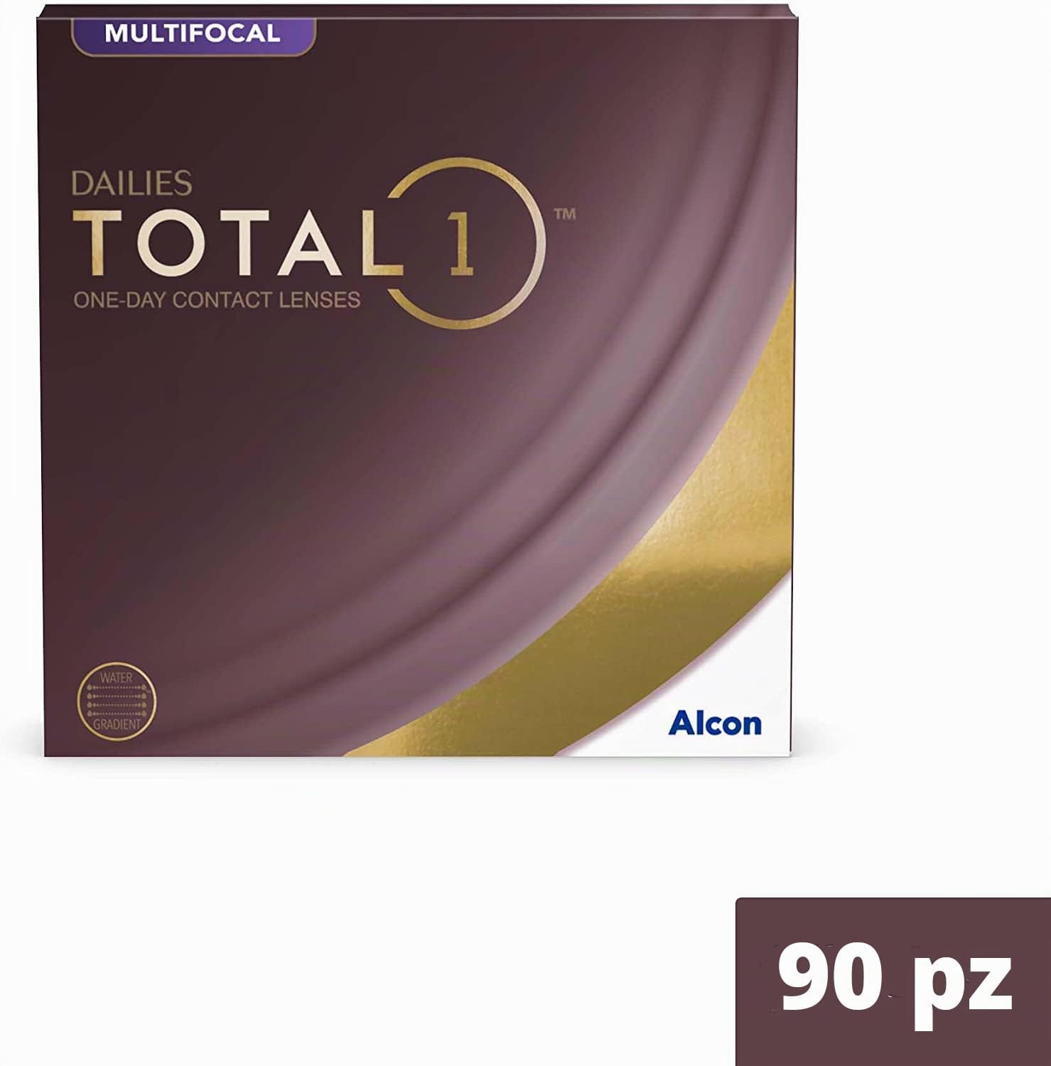 Dailies Total 1 Multifocal lenti a contatto giornaliere | 90 lenti | BC 8.5 mm | DIA 14.1 mm | ADD LOW | -02.50 diottrie