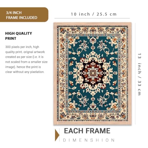 Image of kotart Art Painting Home Decoration Indian Traditional Madhubani Paintings With Frame Vastu Peacock | Digital Reprint | For Living Room Bed Room Hotel Wall Decor Set of 3 (10X13 inch)