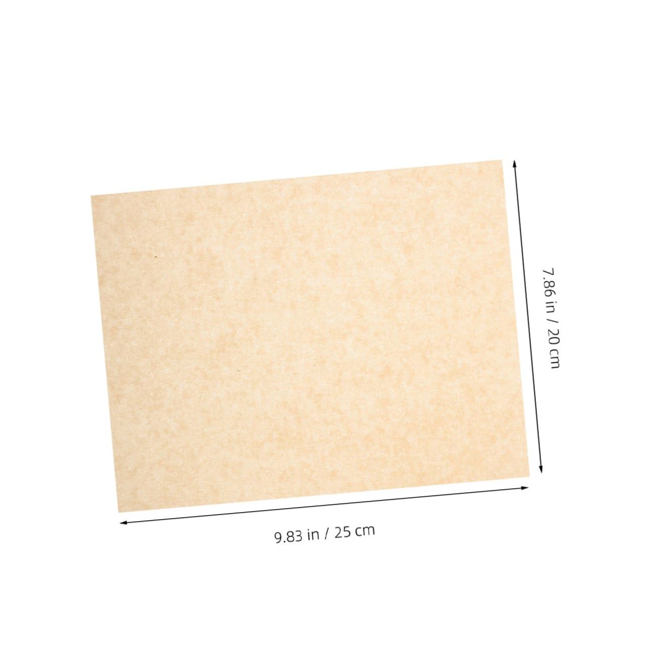 Papier Sulfurisé 500 Pièces en Papier Anti-graisse, Feuilles Épaisses