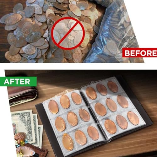 Álbum para monedas con 108 bolsillos organizadores miniatura 5