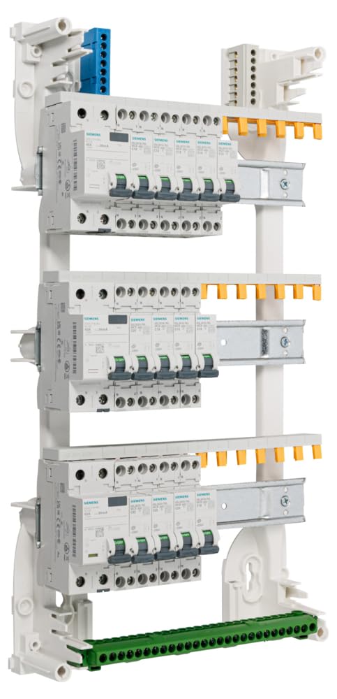 Siemens - Tableau 3 Rangées Pré-Équipé 2 Inter Diff 63A + 1 Inter Diff 40A