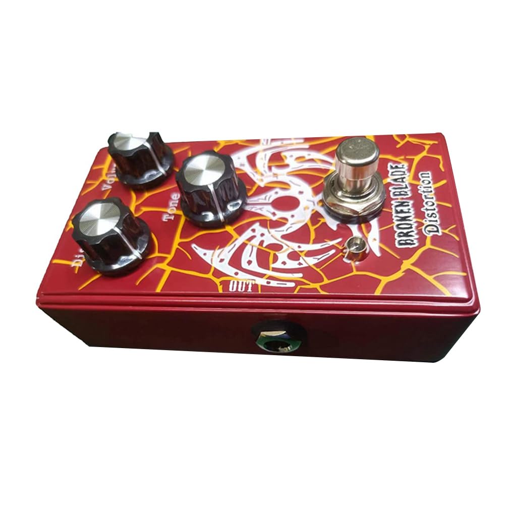 Pedal de Distorsión de Hoja para Efecto Guitarra, con Pedal de Distorsión/Volumen y Tono, Pedal de Efecto Distorsión, Pedal de Guitarra