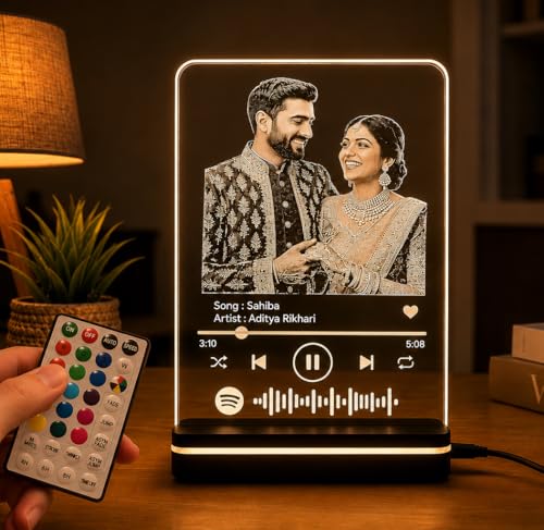 Image of Customized Photo Plaque | Personalized Printed Frame Acrylic Tabletop (Acrylic Engraved Model 1)