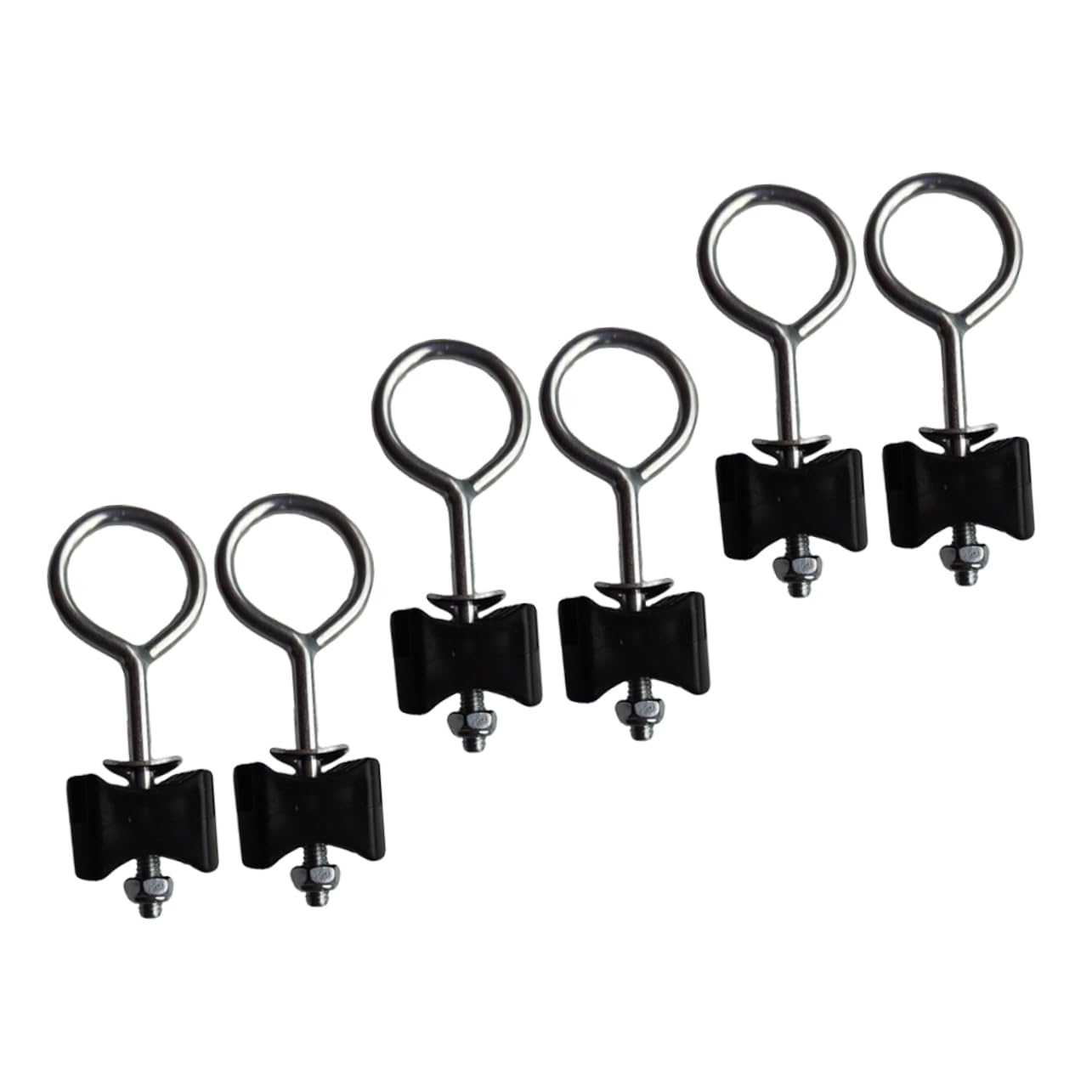 Happyyami 6Pcs Trampoline Nuts Durable Replaceable Screws for Easy Installation Removable Parts for Improved Stability Compatible with Trampolines