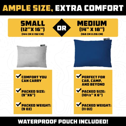 Wise-Owl-Outfitters-Camping-Pillow-Camping-Essentials-and-Travel-Pillow-for-Airplanes-Camping-and-Travel-Memory-Foam-Washable-Pillow-SmallMedium