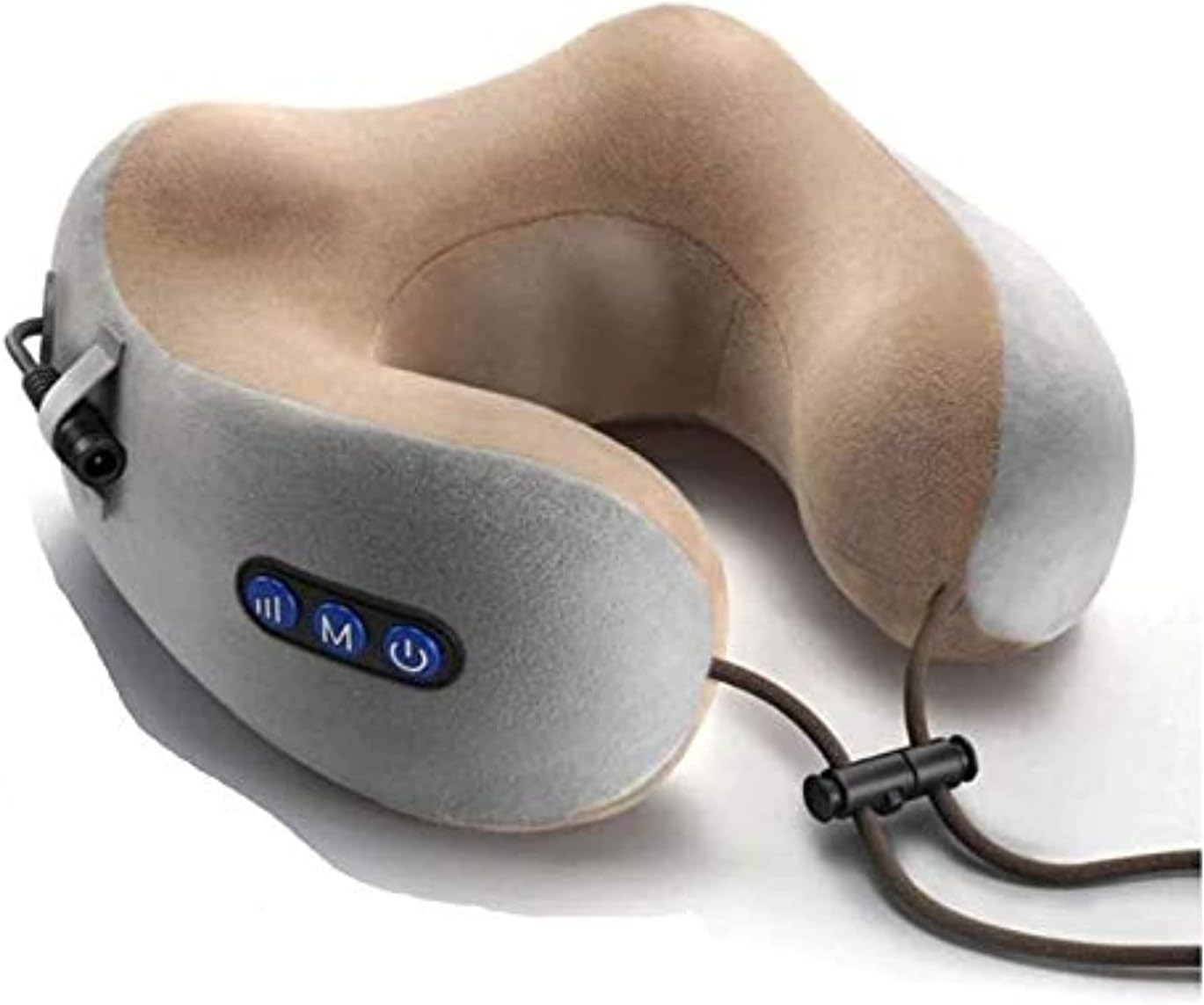 Rechargeable U Shaped Cervical Massage Pillow Neck Massager Vibration Neck Massage Pillow, Multifunctional Shoulder and Neck Electric Massager for Relax Muscles Fatigue