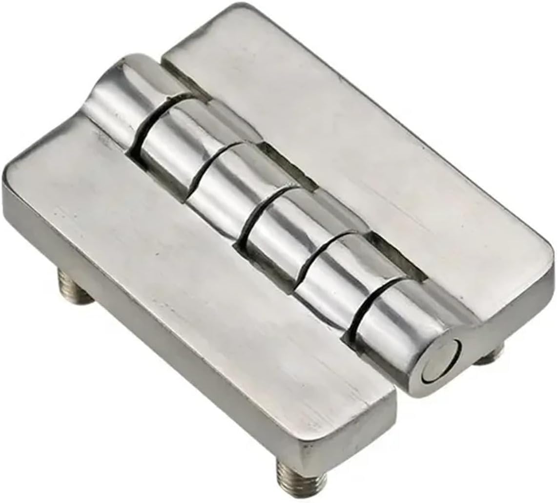 Kyuepong One Color Electrical Cabinet Door Hinge, 304 Stainless Steel With Stud Industrial Electric Cabinet Door Case Hinge 1Pcs