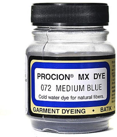 Jacquard Procion MX Fiber Reactive Dye (Medium Blue) - CC# 072 (2/3 oz.) 3 pcs sku# 1840698MA