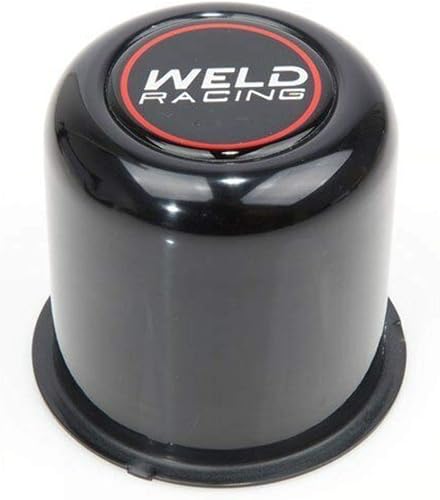 Weld Racing P605-5083B Tapa central de rueda, 3.160 in OD, empujar a través, aluminio, anodizado negro, cada uno