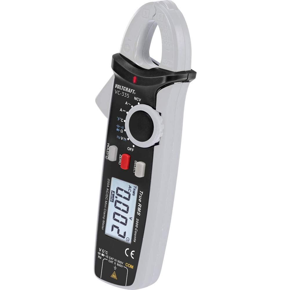 VOLTCRAFT VC-335 Stromzange digital CAT II 600 V, CAT III 300 V Anzeige (Counts): 2000