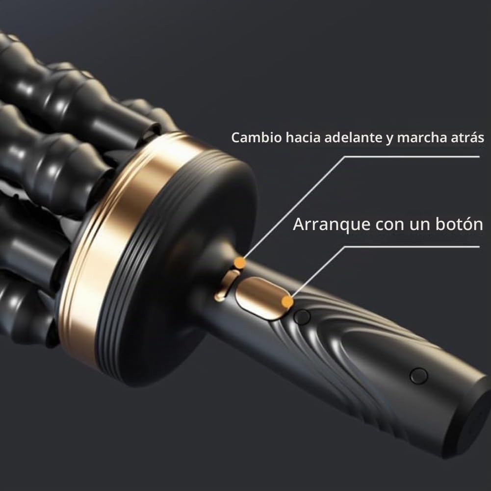 Masajeador eléctrico de percusión con base manos libres, rodillo de fascia recargable para recuperación y relajación muscular