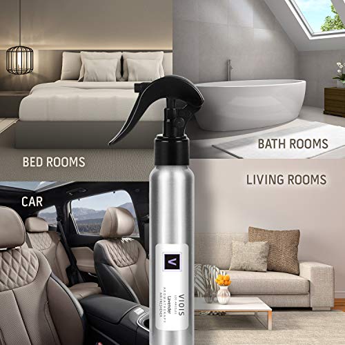 Viois, Lavender Aromatherapy Air Freshener, Car, Pillow, Linen, Bedroom, Bathroom & Office. Pure Essential Oil Blend. Handmade In The Usa (2 Pack) #TOP4