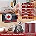 2-in-1 Wrapping Paper Cutter & Tape Dispenser, Gift Wrap Cutter Tool with 4 Tapes & Replaceable Blades, Fast Straight Cutting Tool for Birthday, Office, and Home Wrapping