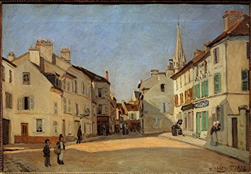 Poster Rue de la chaussée à Argenteuil Sisley : l'esprit impressionniste dans votre intérieur