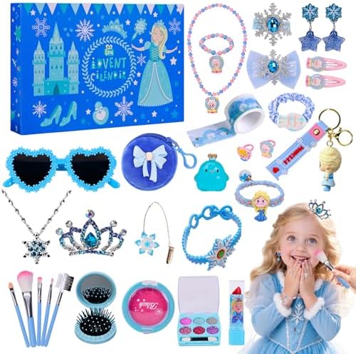Calendario de adviento de cosméticos y bisutería de princesa