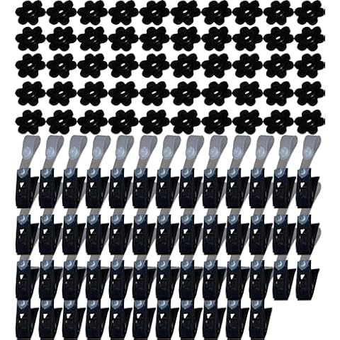 Xunny Outdoor Seasonal Garden Flag Rubber Stopper and Anti-Wind Plastic Clip-Set of 50 Pairs Cover