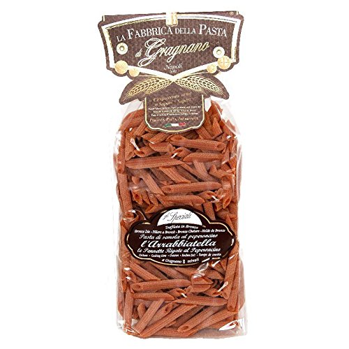 Arrabbiatella - pimienta Plumas rayas Gr. 500 - Caja de 16 piezas